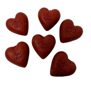 Vintage Germaine Monteil (6) Royal Secret Cologne Perfume Soap Cakes Heart Shape